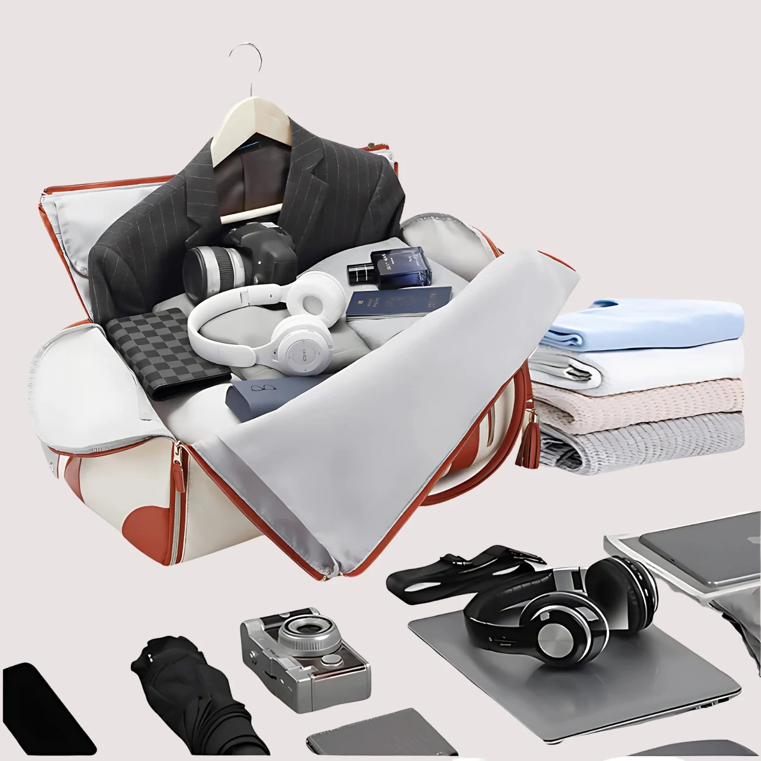 Sac De Voyage tout-en-un - Roulette - Marron Bagera™