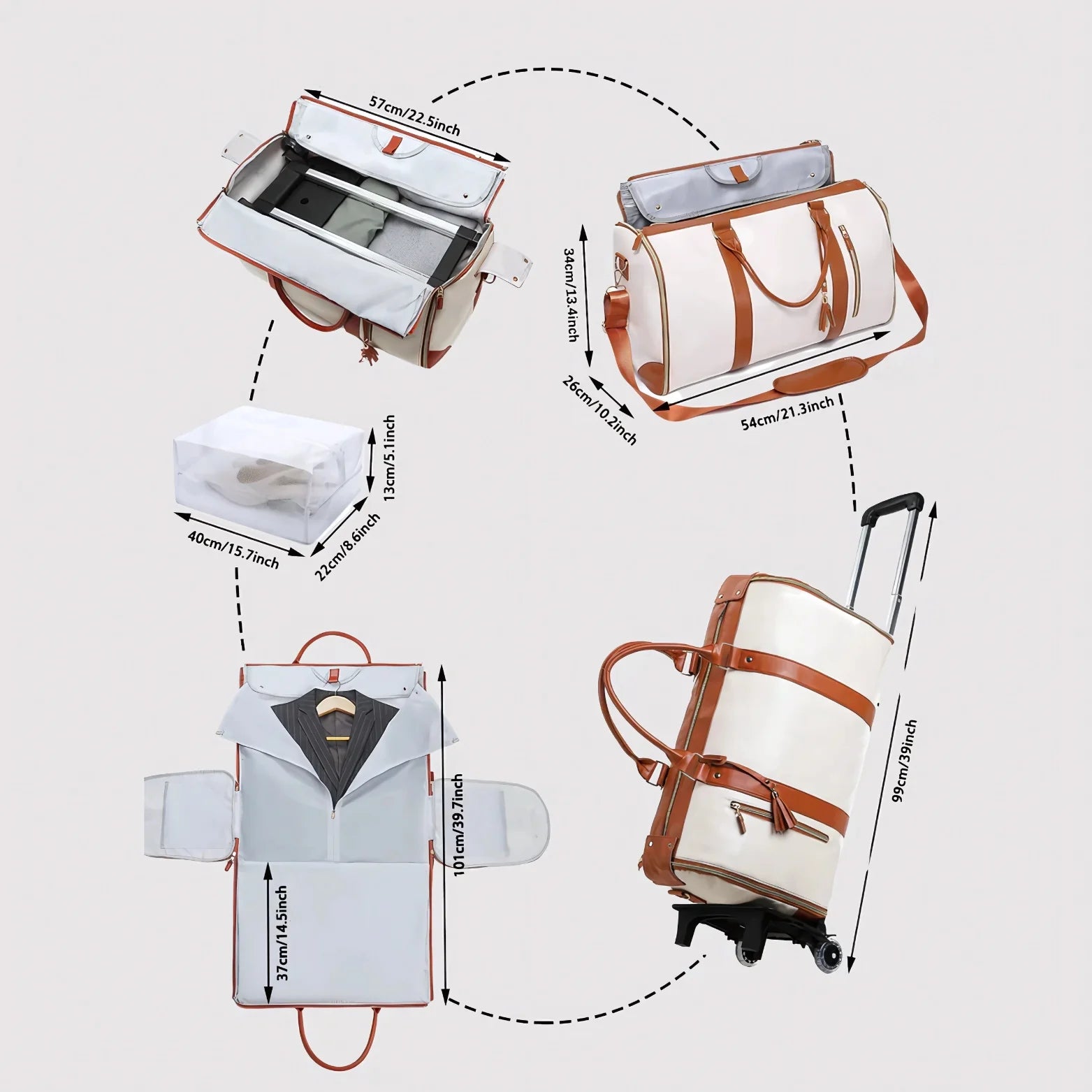 Sac De Voyage tout-en-un - Rose Bagera™