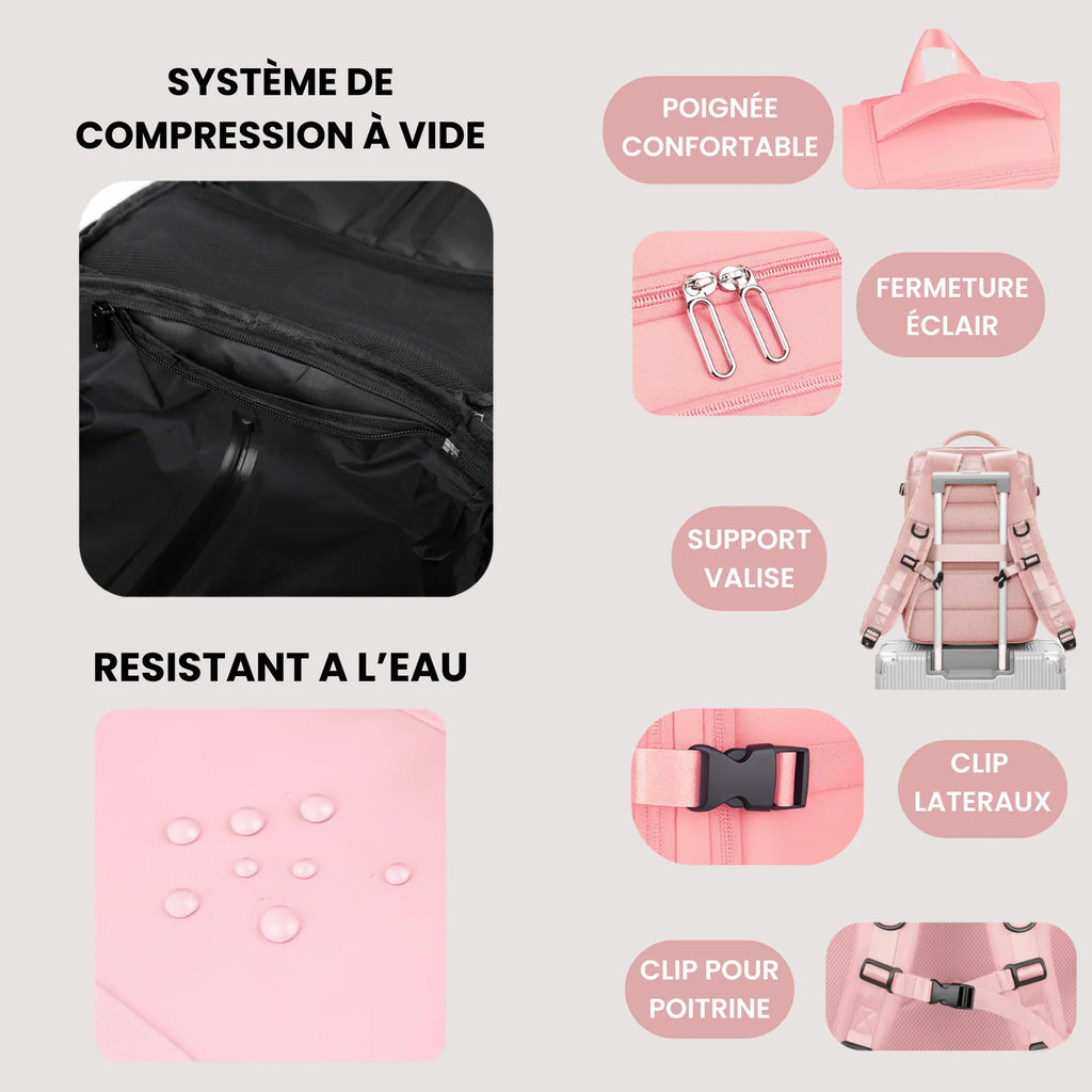 Sac de voyage à compression Rose Bagera™