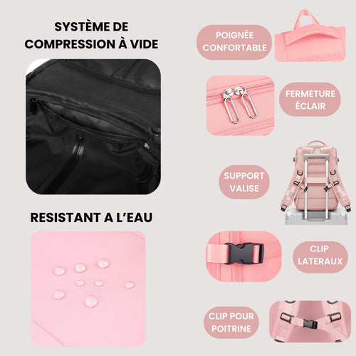 Sac de voyage à compression Rose Bagera™