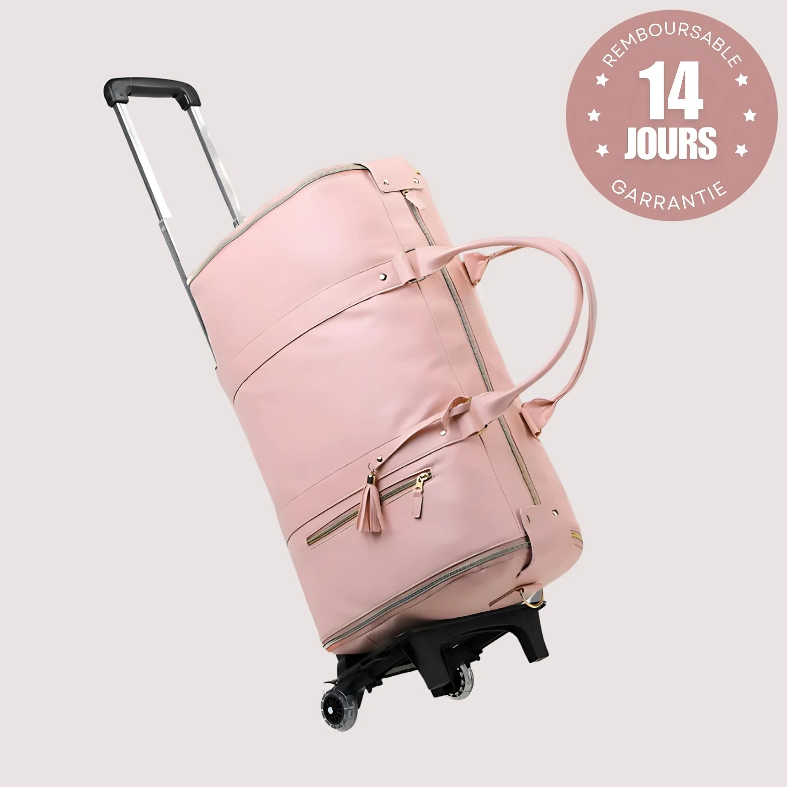 Sac De Voyage tout-en-un - Roulette - Rose Bagera™